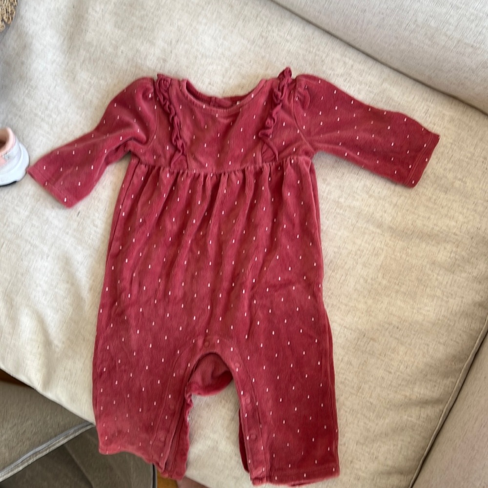 Janie and jack velvet one piece